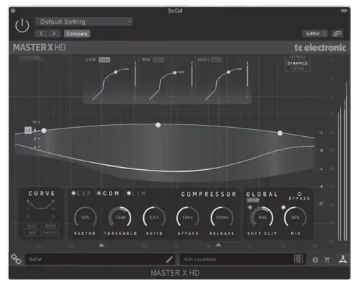TC Electronic MASTER X HD NATIVE Multi Band Dynamics Processor Plug In Dedicated Hardware Controller - fig 4