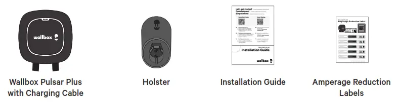 wallbox Pulsar Plus EV Charger with Charging Cable- fig 1