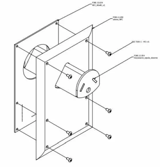 3DGENCE F380.13.024 NFC Reader User Manual - Due to ESD protection it is recommended to cover the module