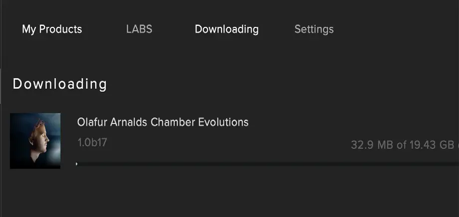 OACE Ólafur Arnalds Chamber Evolutions -progress