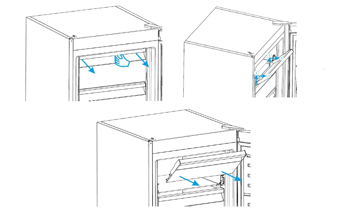BUSH BIE7030FF Built In Combi Fridge - REPLACEMENT PROCEDURE 18