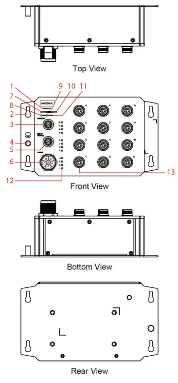 MOXA TN-4512A Series ToughNet Switch - 1