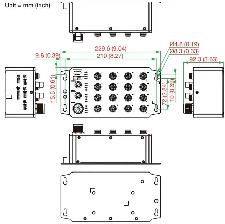 MOXA TN-4512A Series ToughNet Switch - 10