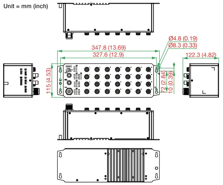 MOXA TN-4512A Series ToughNet Switch - 15