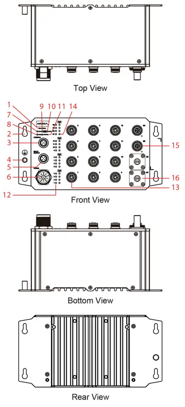 MOXA TN-4512A Series ToughNet Switch - 4