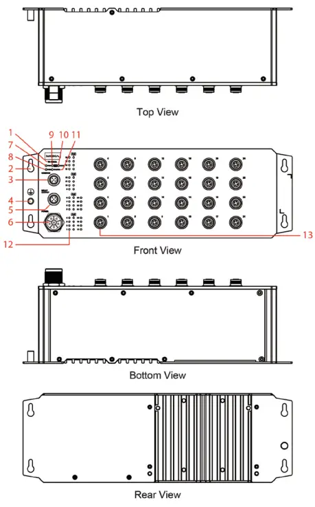 MOXA TN-4512A Series ToughNet Switch - 6