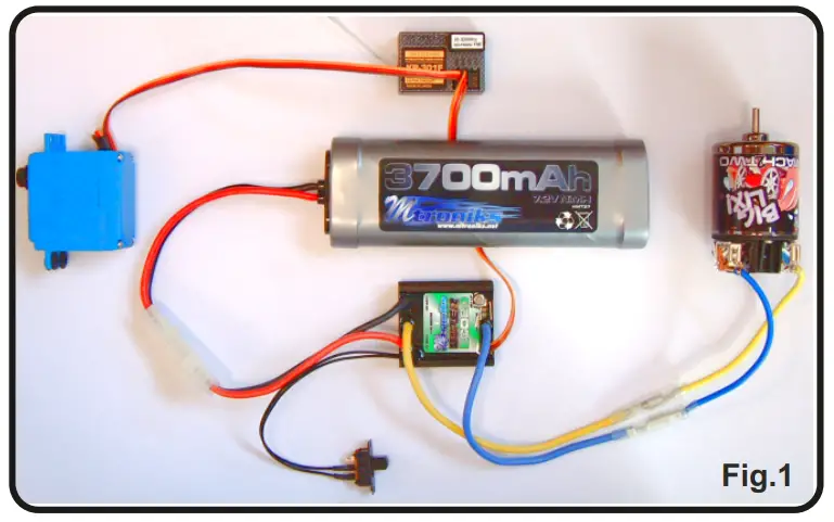 Wiring of ESC Model