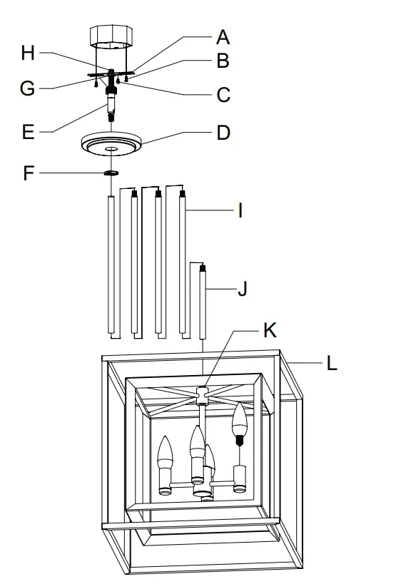 Hunter-19400-Doherty-4-Light-Chandelier-fig-1