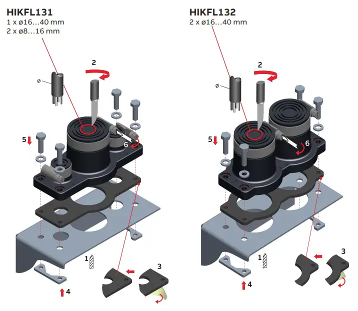 ABB HIKFL131 Cable Flange - HIKFL131 HIKFL132 1