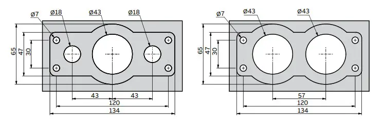 ABB HIKFL131 Cable Flange - HIKFL131 HIKFL132 2