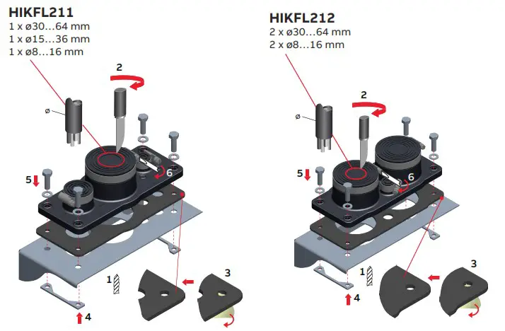 ABB HIKFL131 Cable Flange - HIKFL211 HIKFL212 1