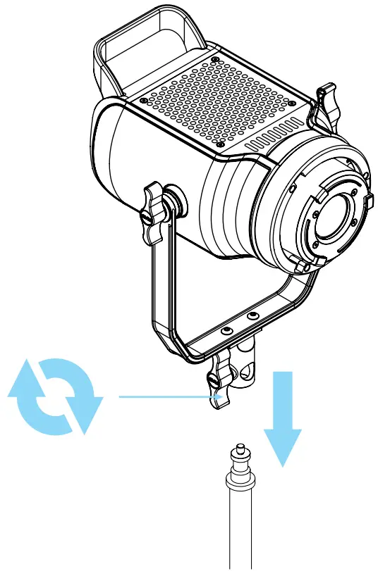 GVM SD150R Spot Light - INSTALLATION METHOD 1