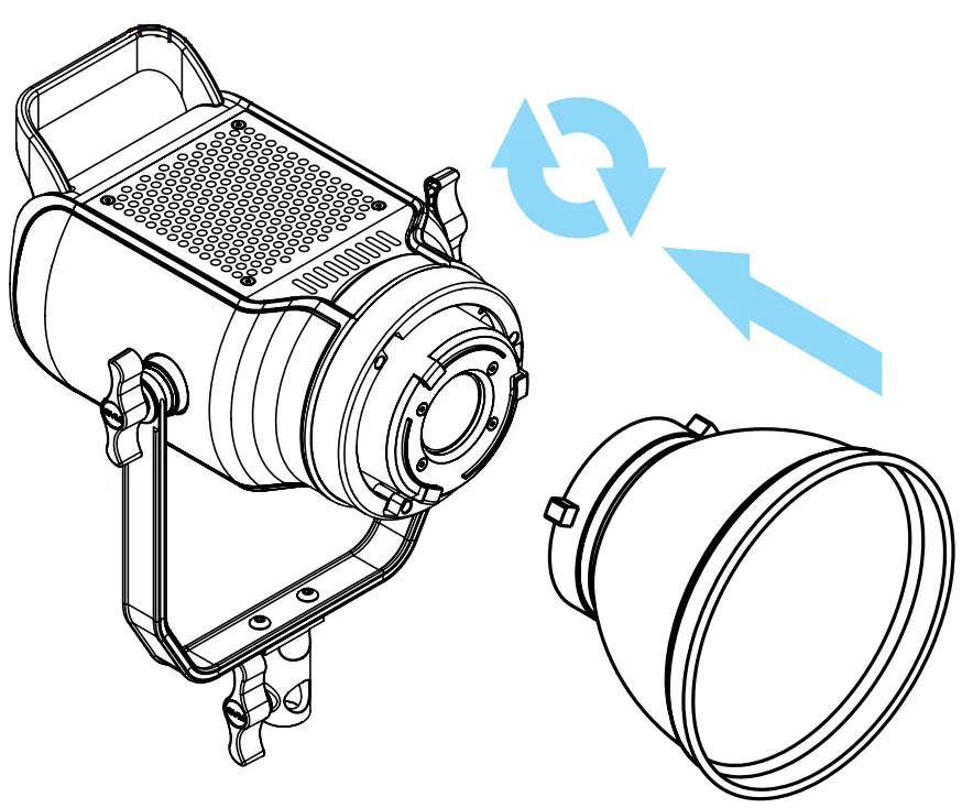 GVM SD150R Spot Light - INSTALLATION METHOD 2