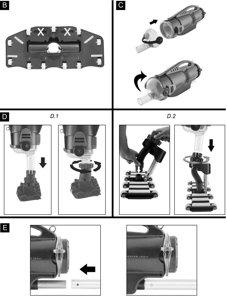 WATER TECH Precision 2.0 Cordless Vacuum Cleaner - Parts List 3