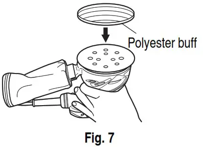 HiKOKI SV 13YA Random Orbit Sander - MOUNTING THE OPTIONAL ACCESSORIES