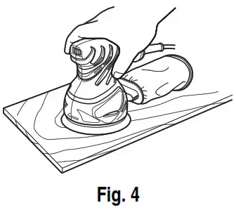 HiKOKI SV 13YA Random Orbit Sander - PRACTICAL OPERATING PROCEDURES