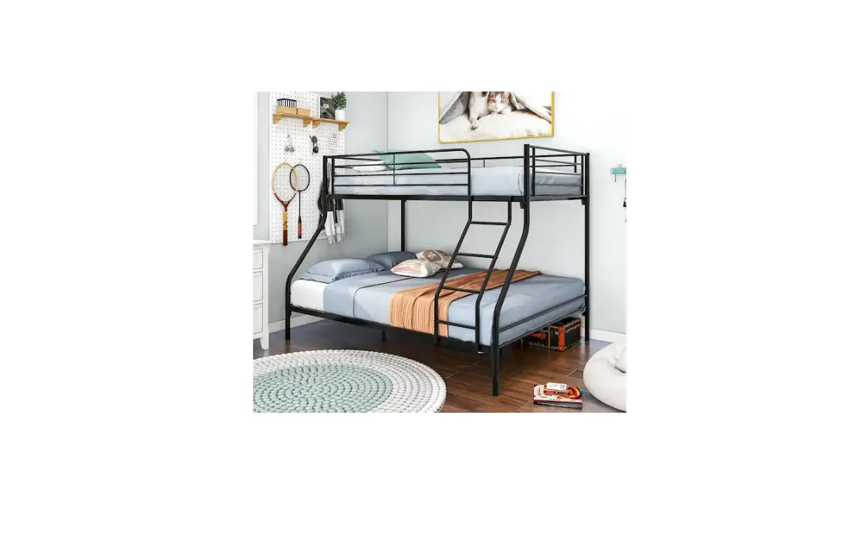 Anbazar 759 Black Twin Over Full Heavy Duty Bunk Bed Instruction Manual