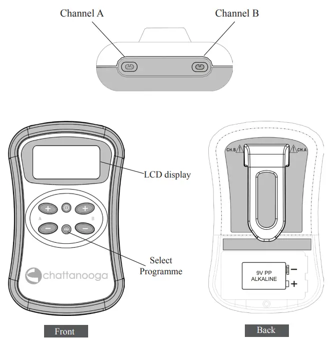 Chattanooga 36038 Primera DUAL CHANNEL TENS & NMES UNIT 3