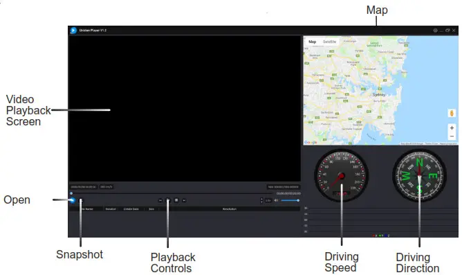 Uniden iGO CAM 75 75R - Access the Recorded Files