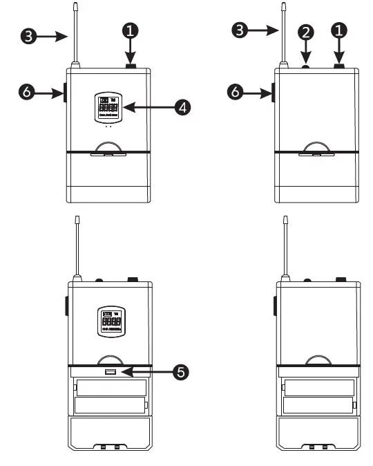 Compact UHF Wireless Microphone System (4)