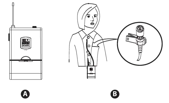 Compact UHF Wireless Microphone System (7)