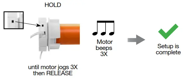 SUN GLOW Programming Resides with the Motor - SWITCHING DIRECTION AT MOTOR HEAD