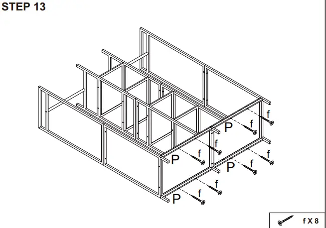 kmart 43036578 3 SECTION BAMBOO-STEP 13