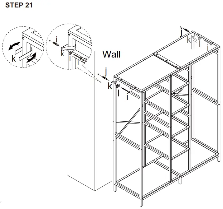 kmart 43036578 3 SECTION BAMBOO-STEP 21