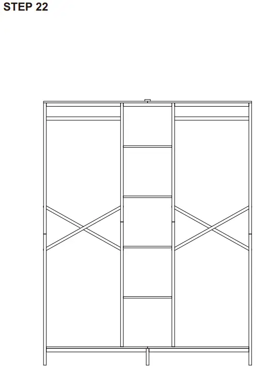 kmart 43036578 3 SECTION BAMBOO-STEP 22