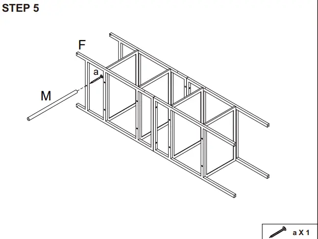 kmart 43036578 3 SECTION BAMBOO-STEP 5