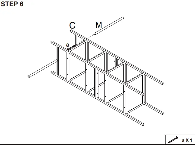kmart 43036578 3 SECTION BAMBOO-STEP 6