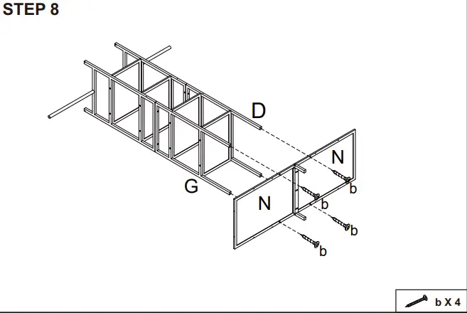 kmart 43036578 3 SECTION BAMBOO-STEP 8