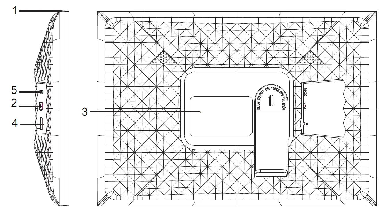 DENVER PFF-1063WHITE Digital photo frames 1