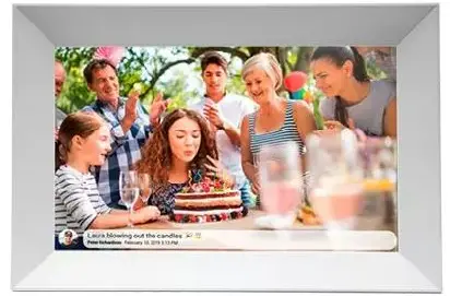 DENVER PFF-1063WHITE Digital photo frames - Audio, photo and video