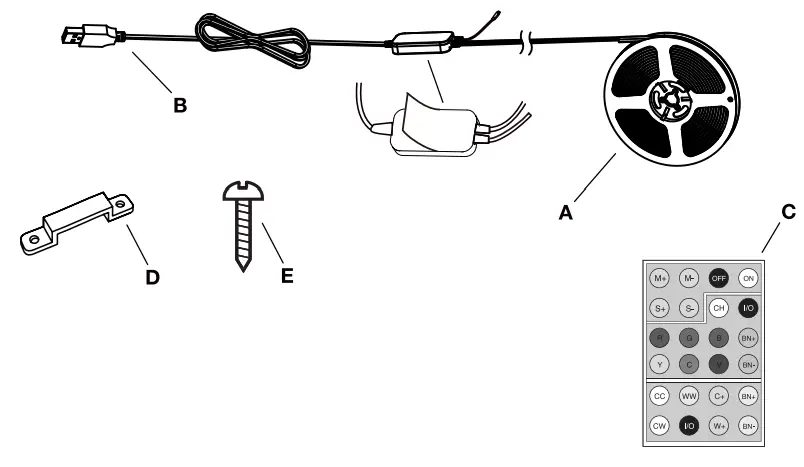 Ecosmart AL-TP-RGBCW-8.2 8.2 FT Smart Tunable Tape Light