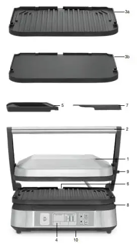 Cuisinart GR-150P1 Deluxe Electric Griddler - 1