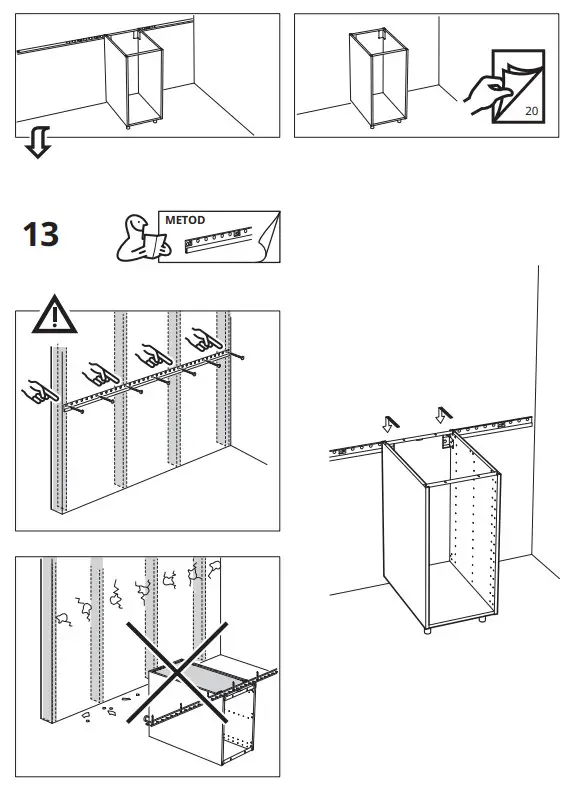 IKEA METOD Base Cabinet Frame - 13