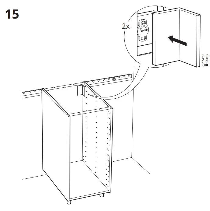 IKEA METOD Base Cabinet Frame - 15