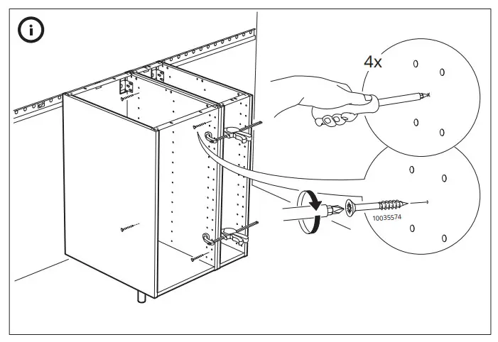 IKEA METOD Base Cabinet Frame - Important