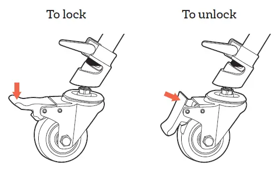 raya CS-CSX3 4-Pack 3-Inches-Caster-Wheels-Locking-Casters-FIG- (2)