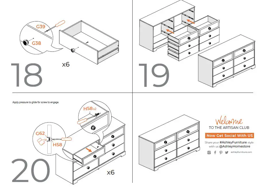 ASHLEY 10506463 Six Drawer Dresser-16