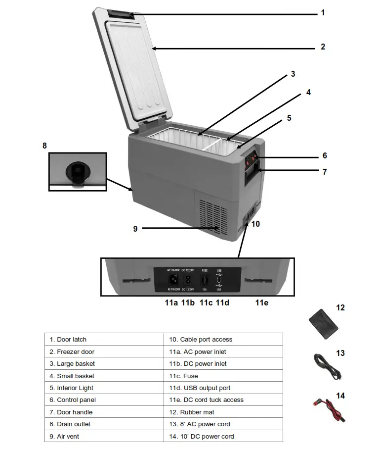 Whynter portable freezer