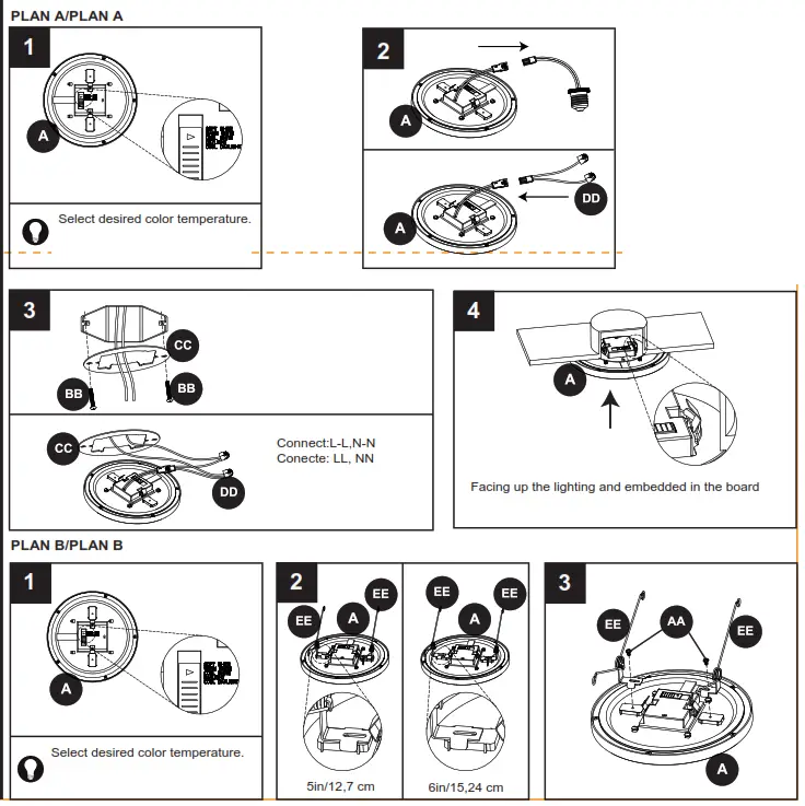 UTILITECH 5041632 3 in 1 Recessed Downlight - fig4