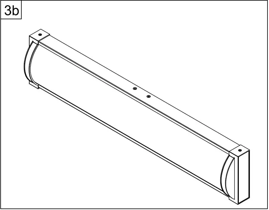 PROGRESS LIGHTING Barril LED 2.33-in 1-Light Brushed Nickel LED Modern Contemporary Vanity Light Instruction Manual - Attach fixture