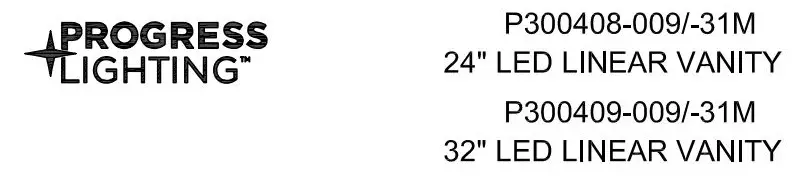 PROGRESS LIGHTING Barril LED 2.33-in 1-Light Brushed Nickel LED Modern Contemporary Vanity Light Instruction Manual