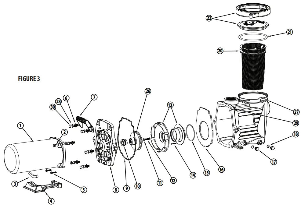 waterway 810-0229 Power Defender 110HP Pump - fig 4