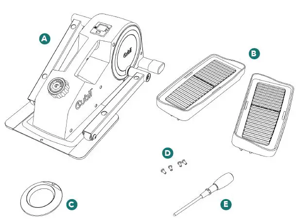 Cubii-F3B2GRN-JR2-Fly-Wheel-Resistance-Compact Under-Desk Elliptical-4