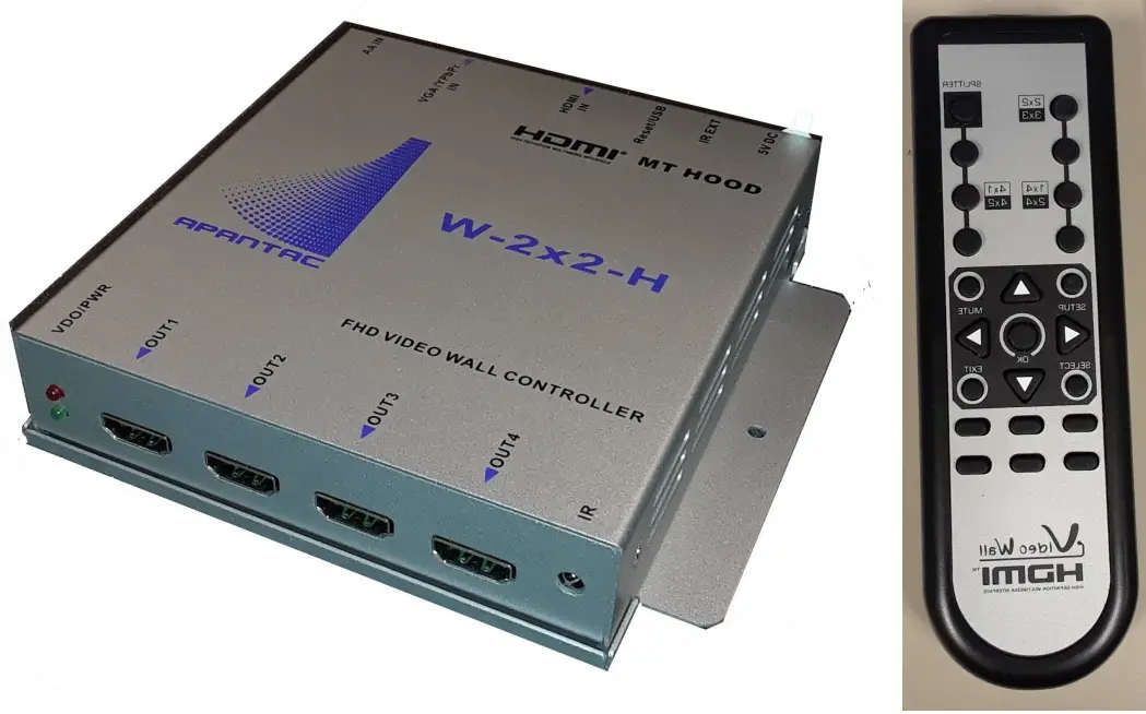 W 2x2 H APANTAC Mt Hood FHD Video Wall Controller - Contents