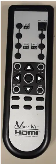 W 2x2 H APANTAC Mt Hood FHD Video Wall Controller - Remote2