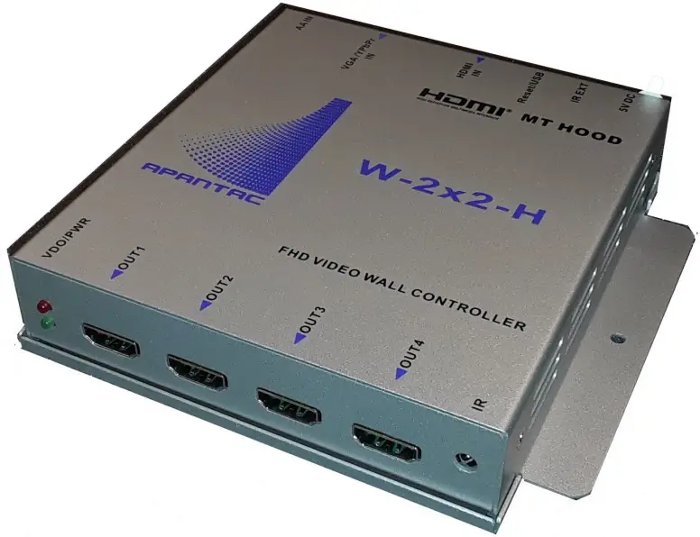 W 2x2 H APANTAC Mt Hood FHD Video Wall Controller